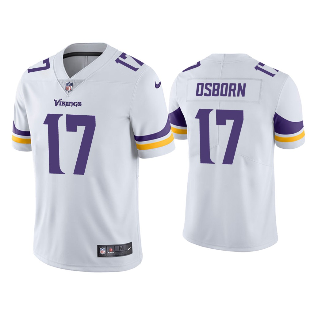 Men's Minnesota Vikings #17 K.J. Osborn White Vapor Untouchable Limited Stitched Jersey Men's Minnesota Vikings #17 K.J. Osborn White Vapor Untouchable Limited Stitched Jersey